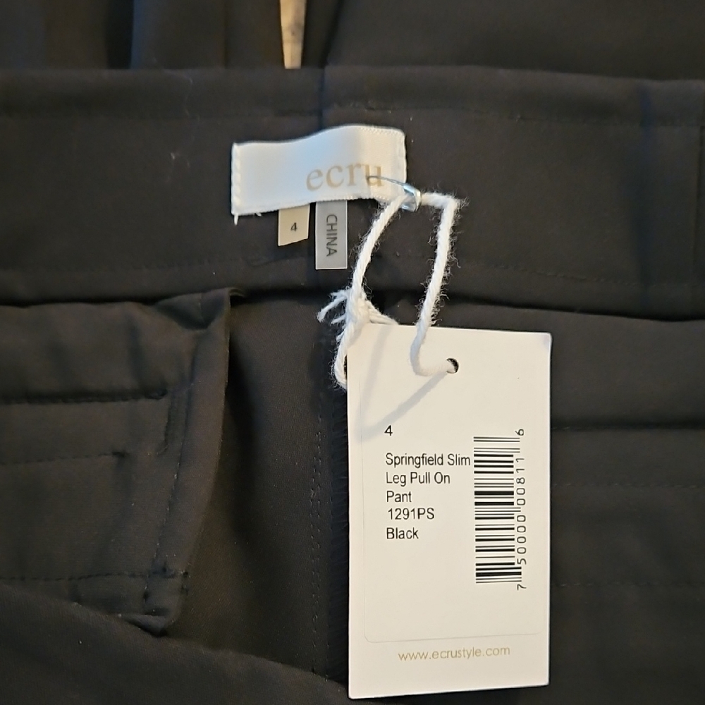 Ecru Black Skinny Pants